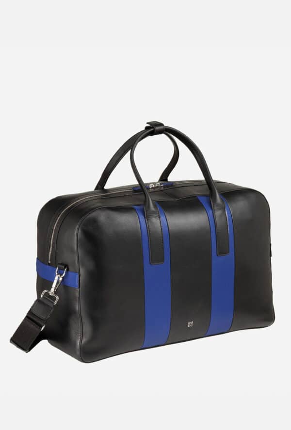 Dudu Bag Reisetasche aus Leder mit langen Schulterriemen