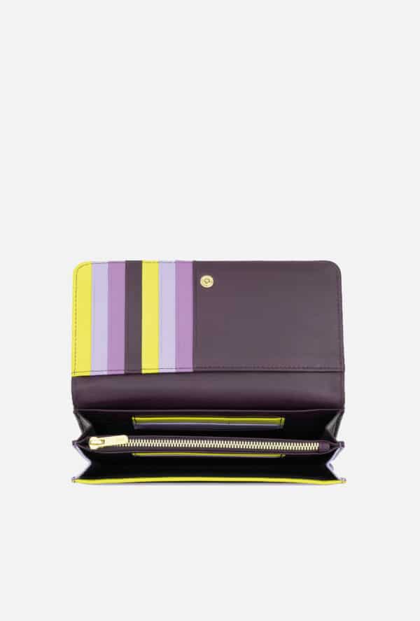 DUDU BAG Damenbörse Canarie Deep Purple